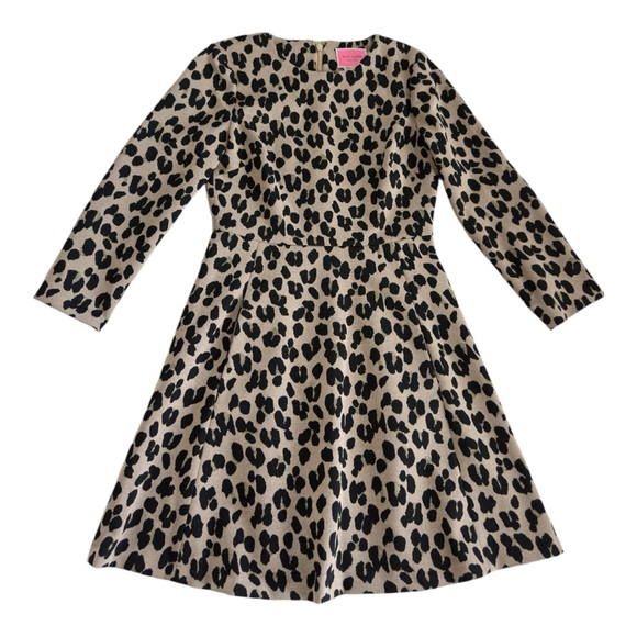 Kate Spade Women's Leopard Forest Feline Jacquard Fit and Flare Dress Size 4 - Picture 4 of 10